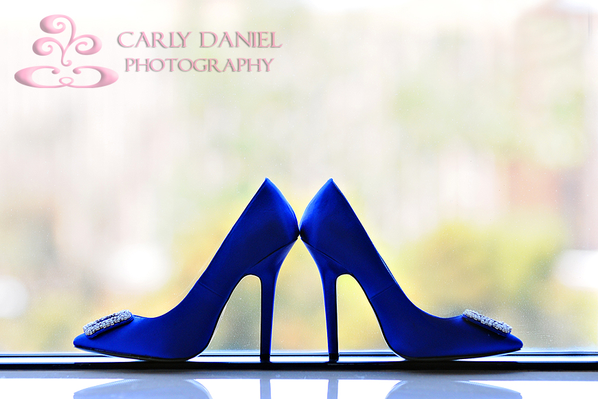 right blue wedding shoes